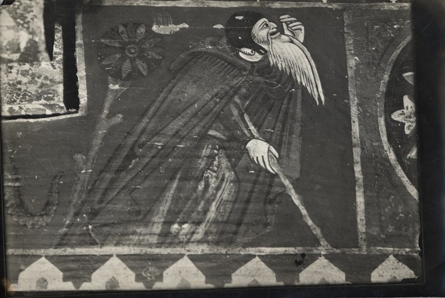 Anonimo — Pittore siciliano - sec. XIV - Figura di vecchio — particolare